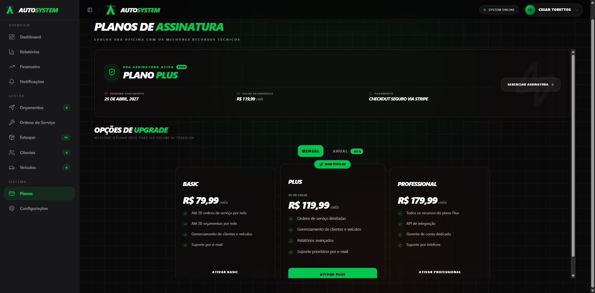 AutoSystem screenshot